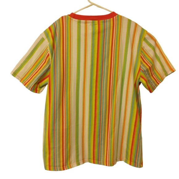 Vintage Guess rainbow striped shirt, EUC - Picture 2 of 6